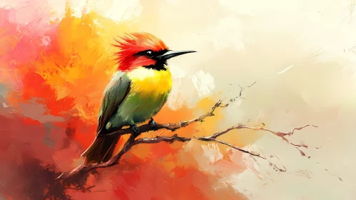 Colorful Bird Painting