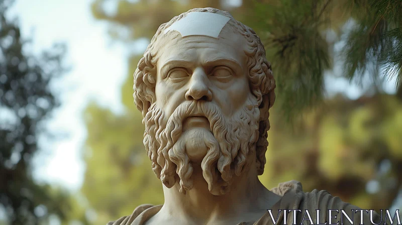 Bearded Man Sculpture AI Image