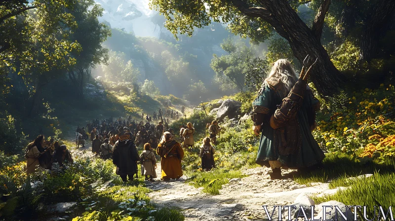 Elder's Path Through the Verdant Forest
