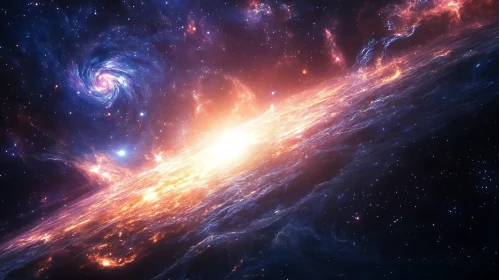 Celestial Nebula in Deep Space