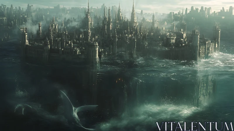 Submerged Metropolis and Marine Life