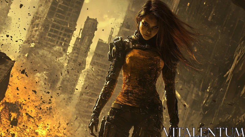 Warrior in Ruins: A Post-Apocalyptic Portrait