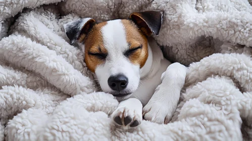 Dog Sleeping in Comfort