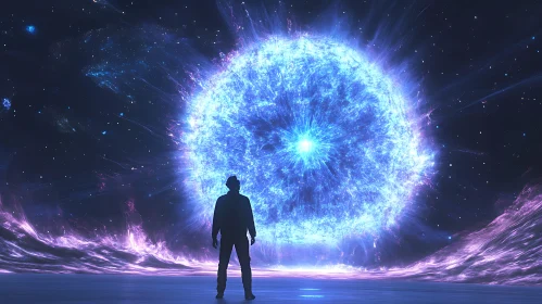 Man Staring at the Universe's Core