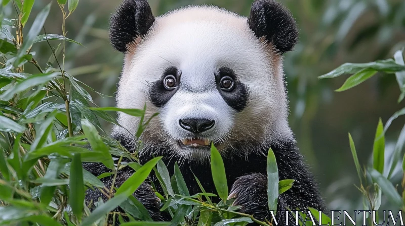 Curious Panda in the Wild