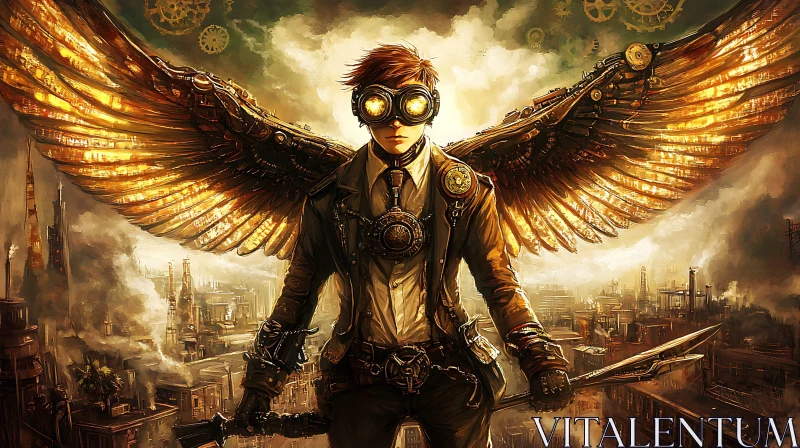 Mechanical Angel in a Steampunk World