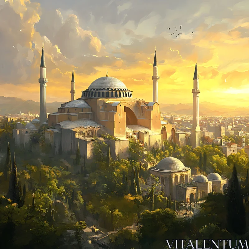 Sunset Over the Hagia Sophia