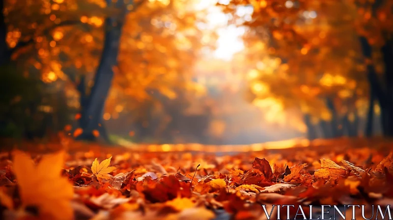 Autumnal Forest Floor AI Image