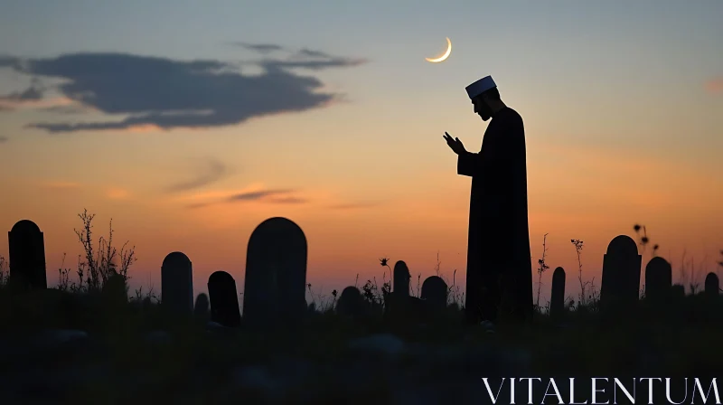 Sunset Prayers at the Cemetery