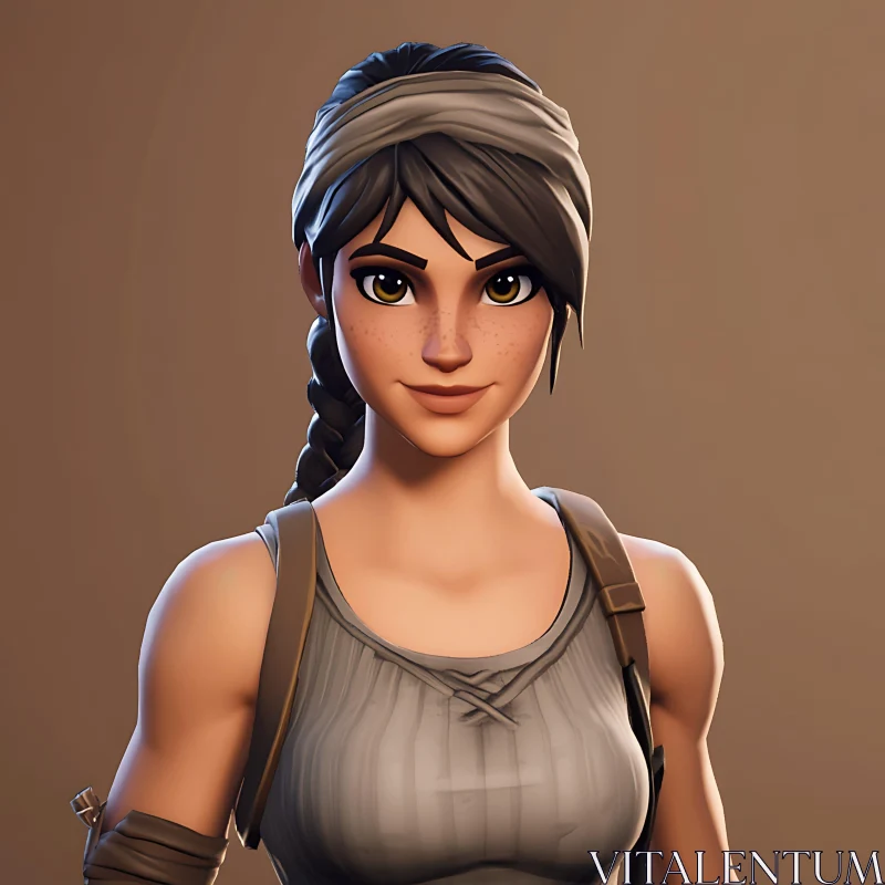 Female Character Portrait with Headband