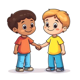 Kids Agreement Cartoon Image