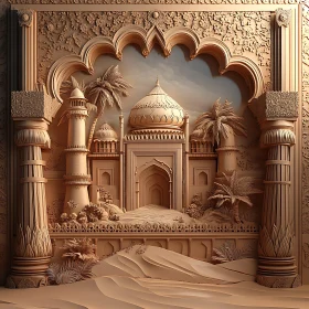 Beige Architectural Facade