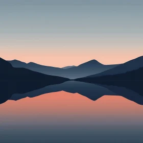 Serene Mountain Reflection