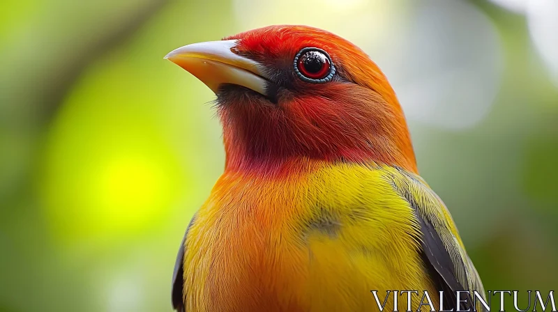 Vibrant Bird Close-Up AI Image