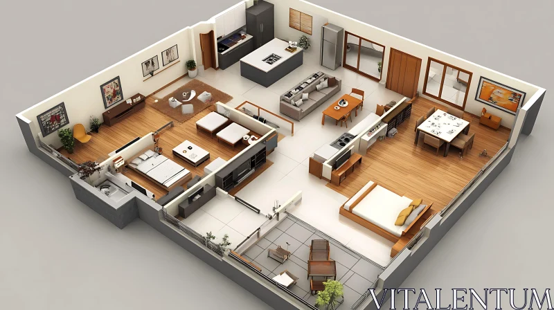 AI ART Detailed Home Interior Design Layout