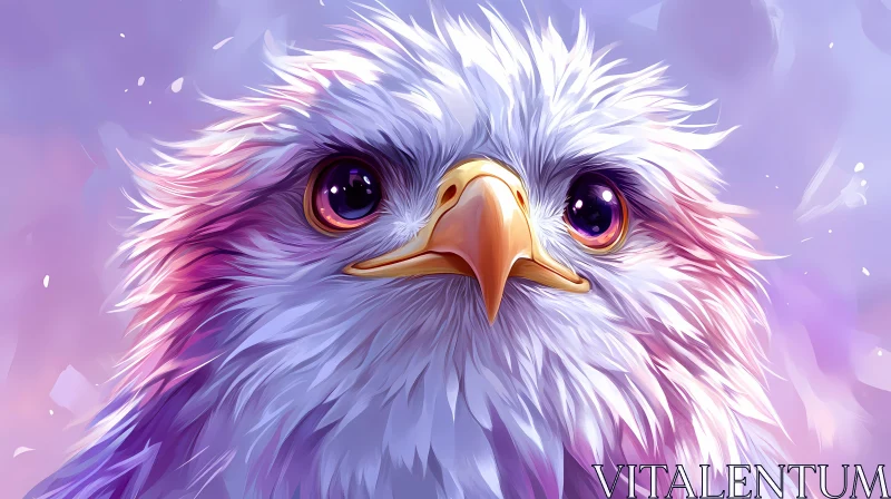 AI ART Eagle in Pastels