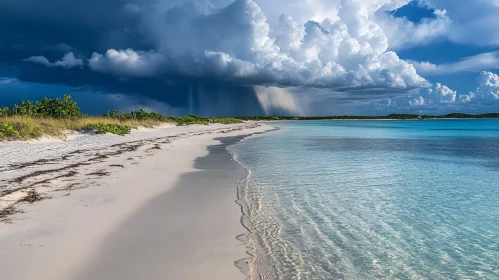 Calm Beach Before the Storm