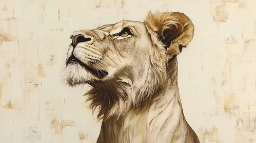 Artistic Lioness Gaze