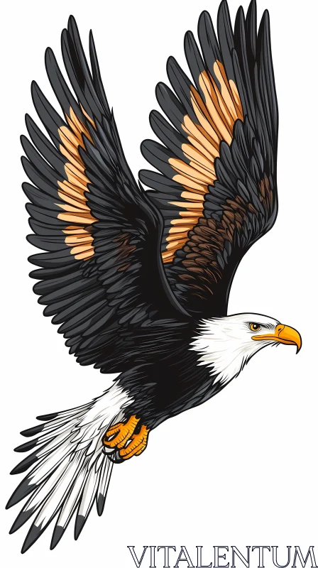 AI ART Graceful Eagle Illustration