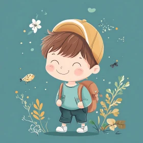 Childlike Wonder Cartoon Art