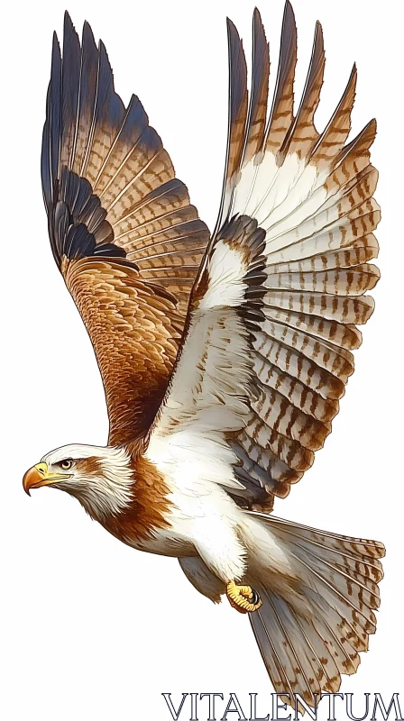 Eagle Soaring Through the Skies AI Image