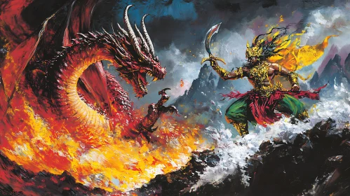 Red Dragon Confrontation Artwork