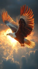 Soaring Eagle at Golden Hour