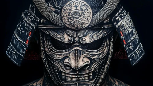 Close-Up of a Samurai Warrior