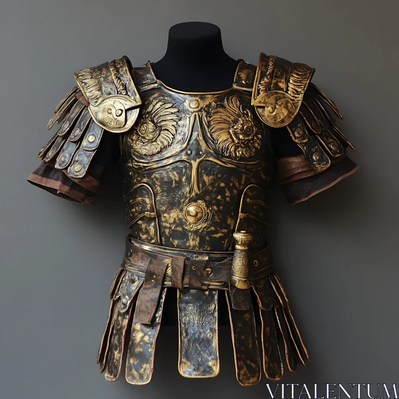 AI ART Antique Roman Soldier Protective Armor