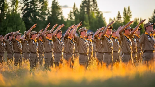 Scout Troop Honors: A Sunset Ceremony