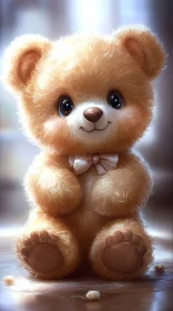 Charming Plush Bear with Bow