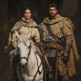 Stoic Riders: Medieval Era Portrait