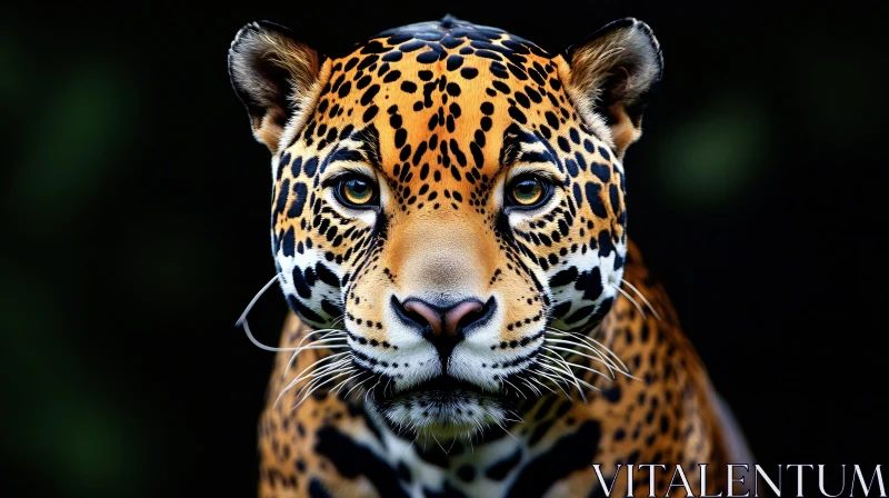 AI ART Intense Jaguar Stare