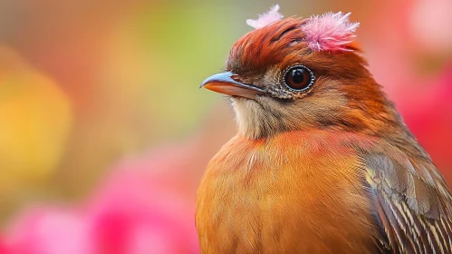 Close-up of a Bird with Colorful Plumage