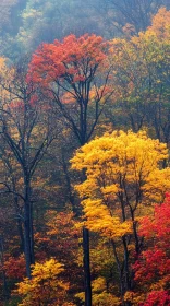 Autumn Landscape with Colorful Foliage