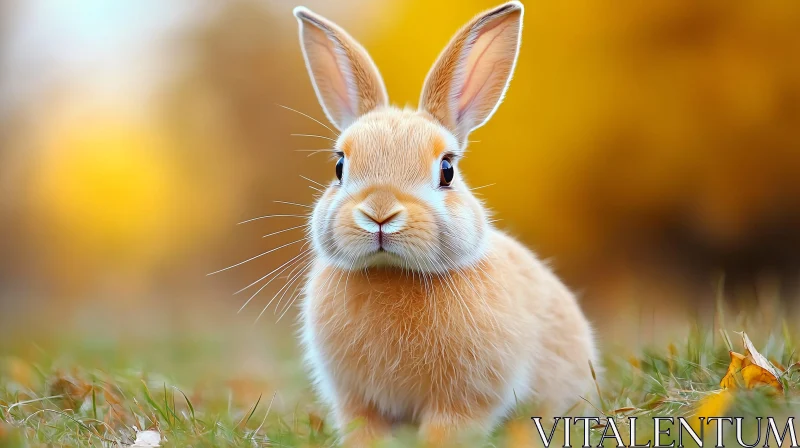 Charming Rabbit Amidst Fall Colors AI Image