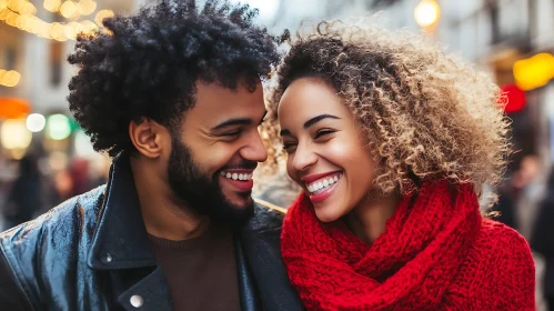 Radiant Couple Sharing a Smile