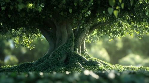 Lush Green Tree Canopy