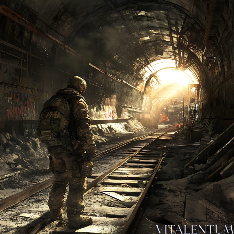 Light at the End of the Tunnel AI Image