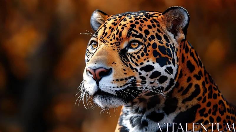 Wildlife Close-up of a Jaguar AI Image