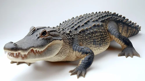 Powerful Crocodile in Natural Detail