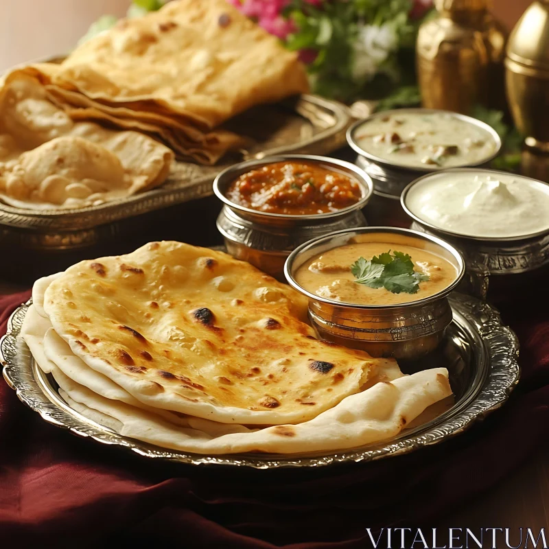 Delicious Indian Food Still Life AI Image