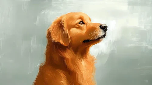Profile of a Golden Retriever