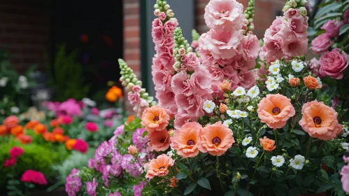 Lush Garden Filled with Vibrant Blossoms