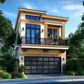 Luxury Two-Story House with Double Garage