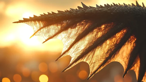 Sunset Dragon Wing Close Up