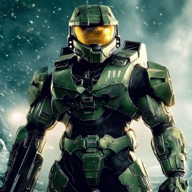 Green Armored Warrior