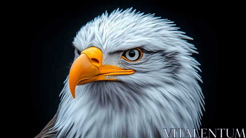 AI ART Eagle Head in Detail