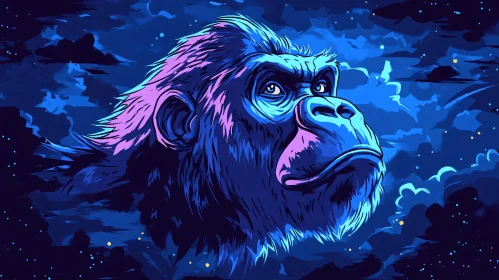 Gorilla in the Galaxy Art