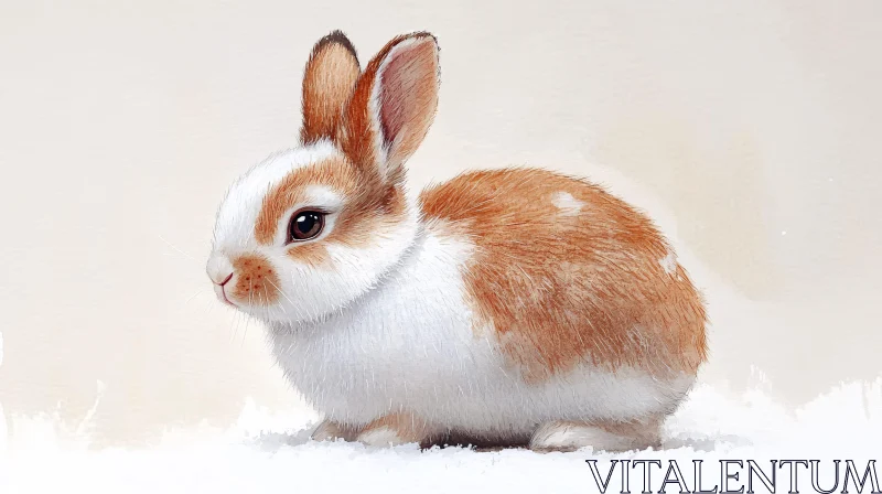 AI ART Charming Bunny Illustration